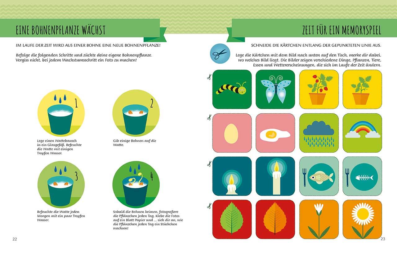 Beispielinhalt (Bild) Mein erstes Buch - Die Uhrzeit