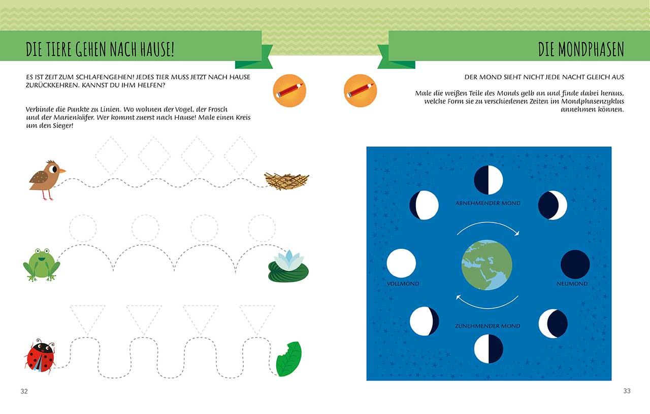 Beispielinhalt (Bild) Mein erstes Buch - Die Uhrzeit
