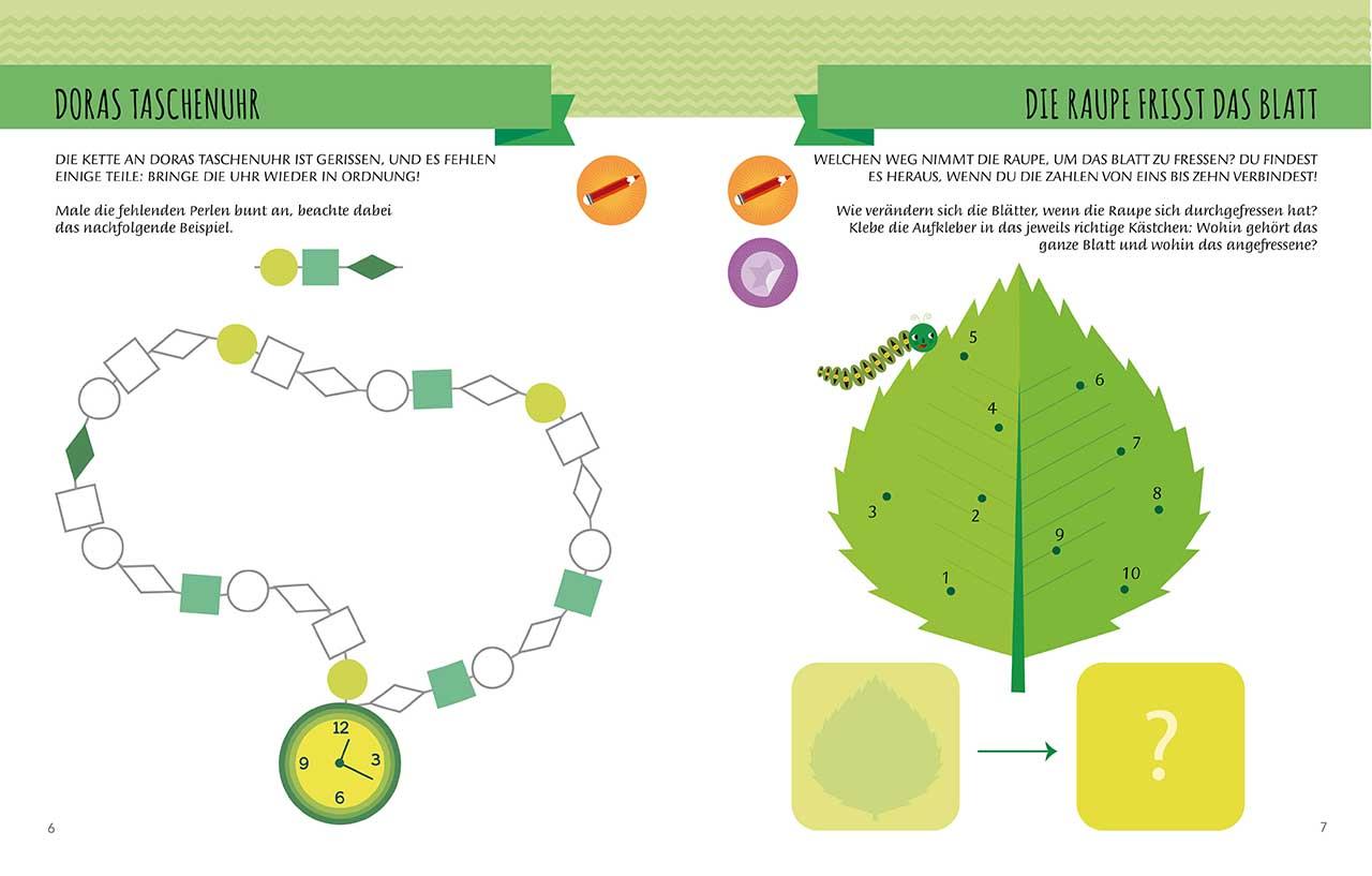 Beispielinhalt (Bild) Mein erstes Buch - Die Uhrzeit