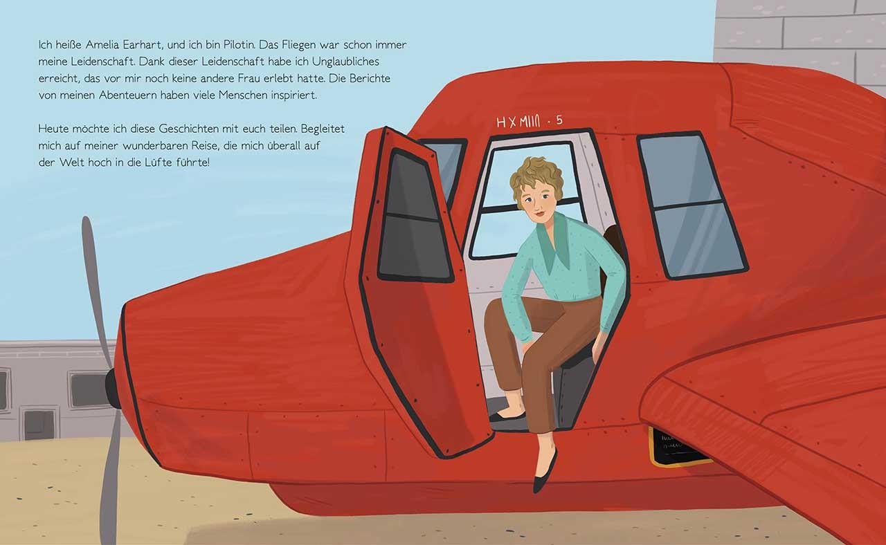 Beispielinhalt (Bild) Total Genial! Amelia Earhart