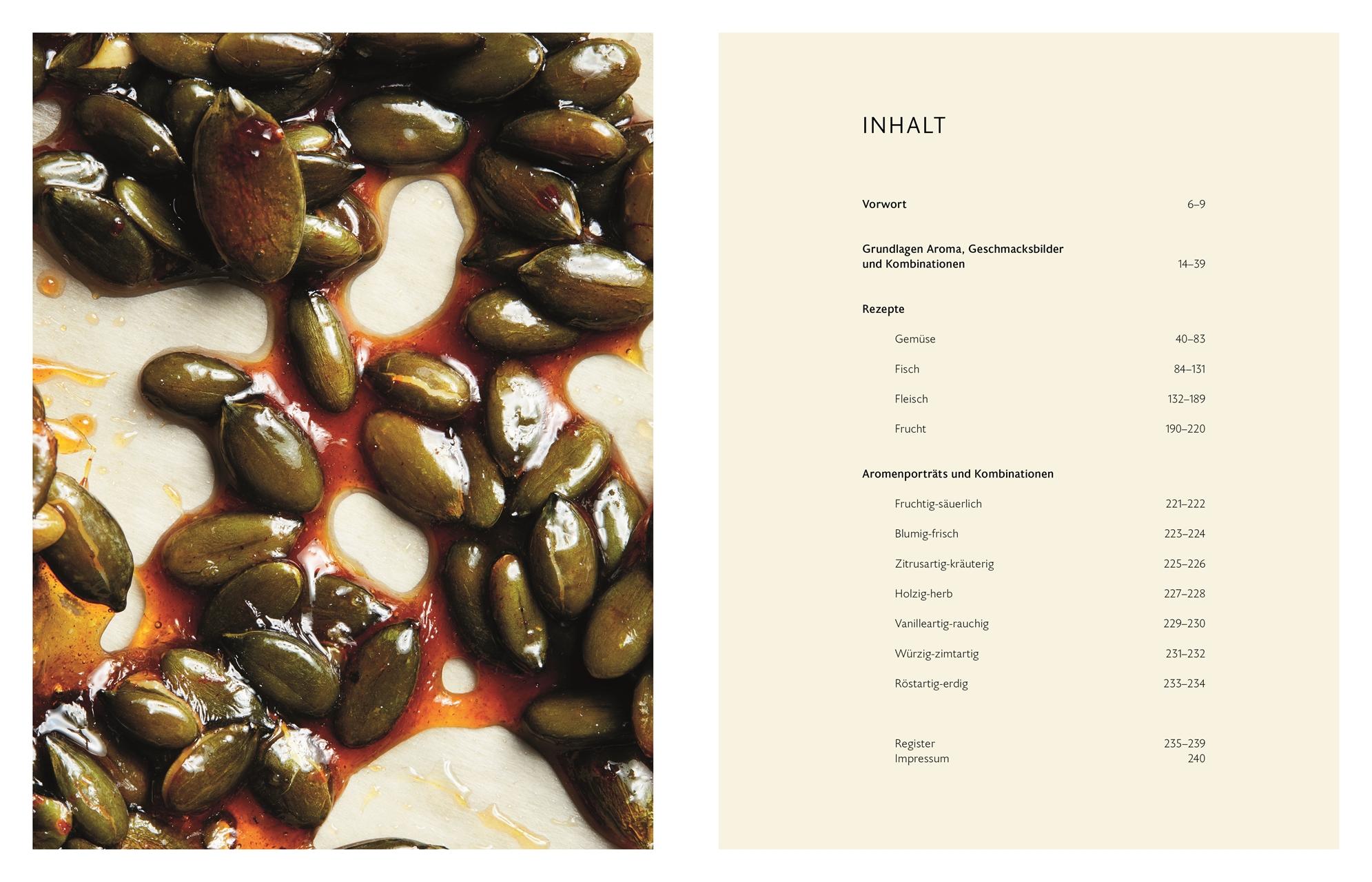 Beispielinhalt (Bild) Aromen - Das Kochbuch