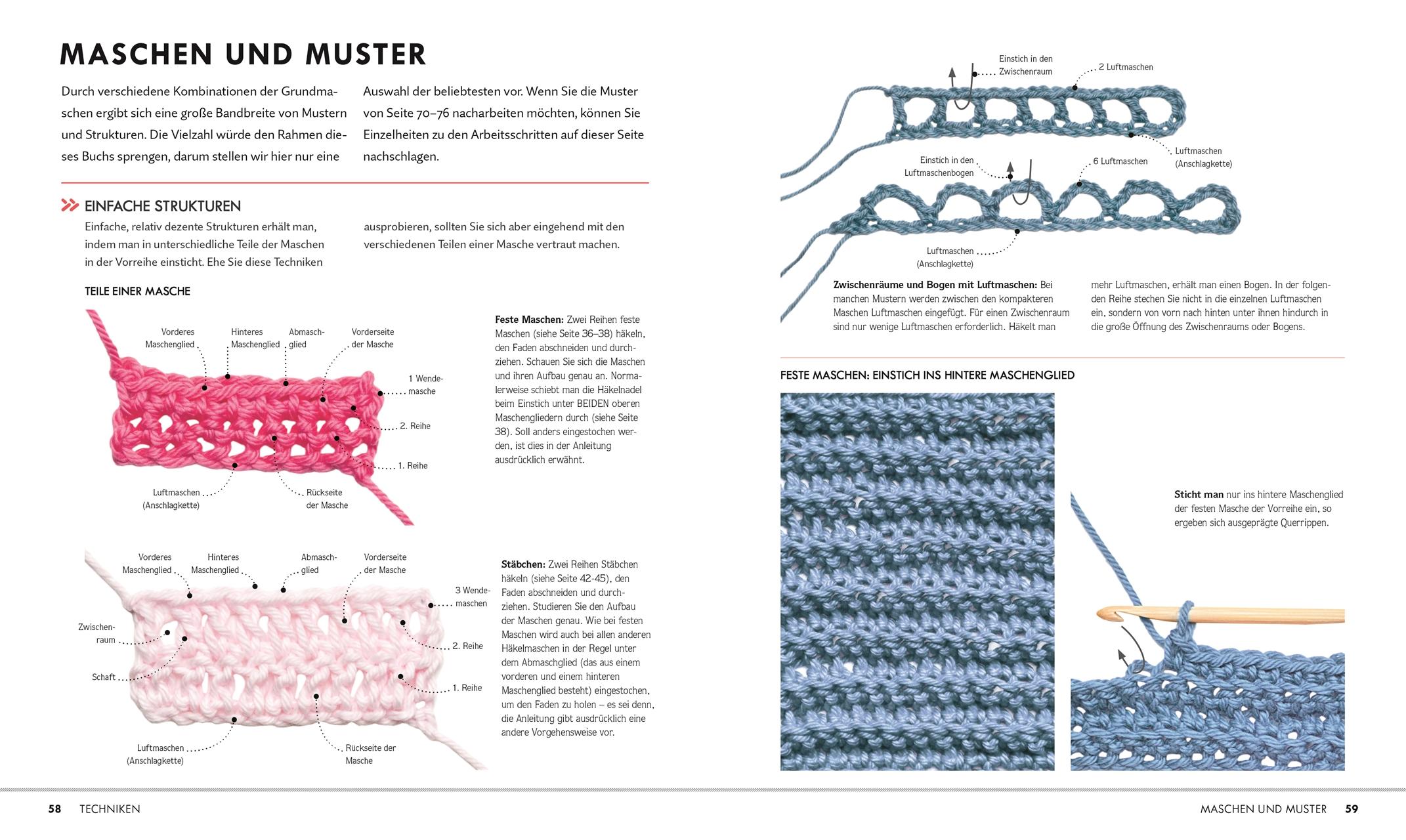 Beispielinhalt (Bild) Häkeln Schritt für Schritt