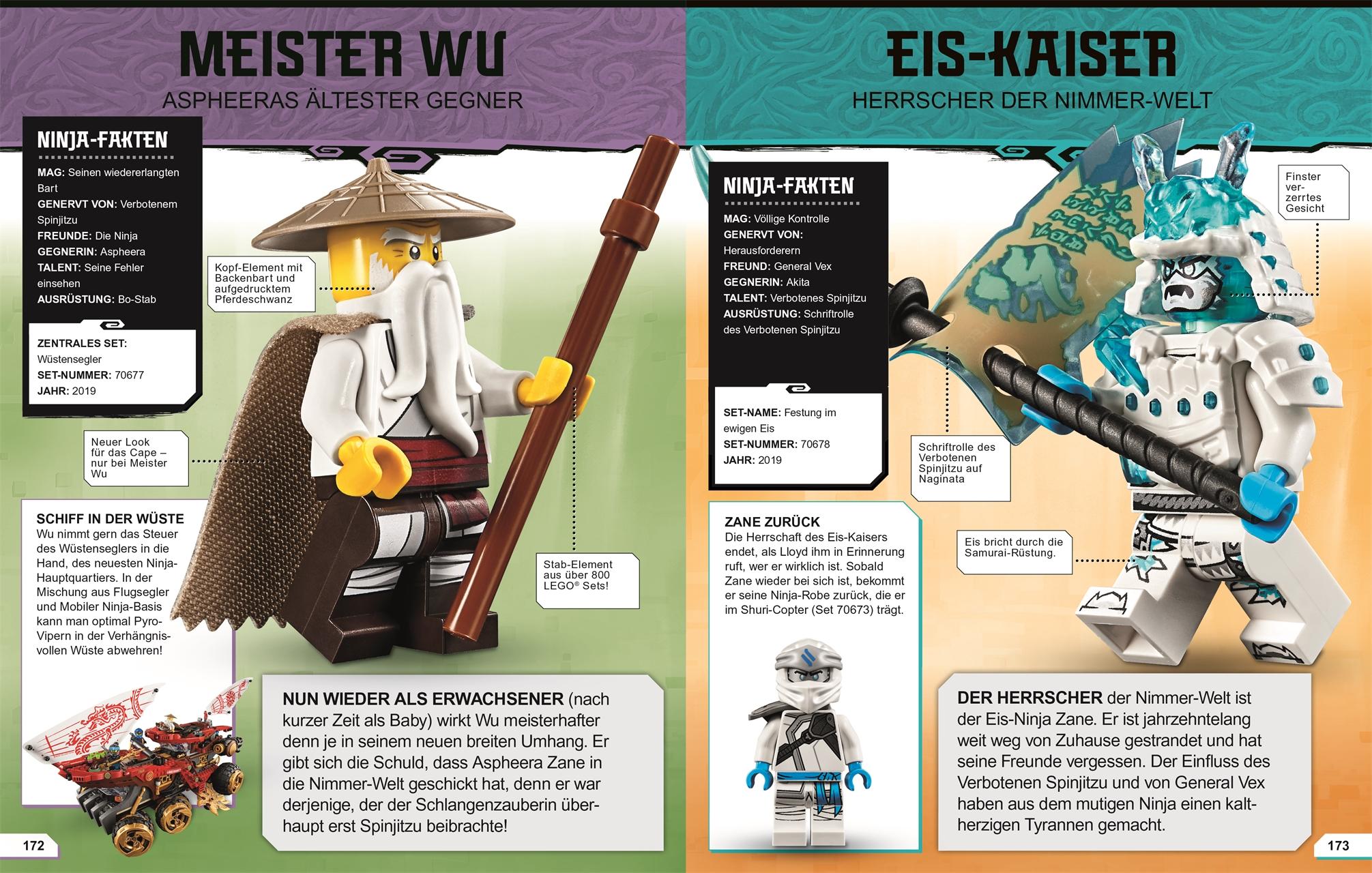 Beispielinhalt (Bild) LEGO® NINJAGO® Lexikon der Minifiguren. Neuausgabe