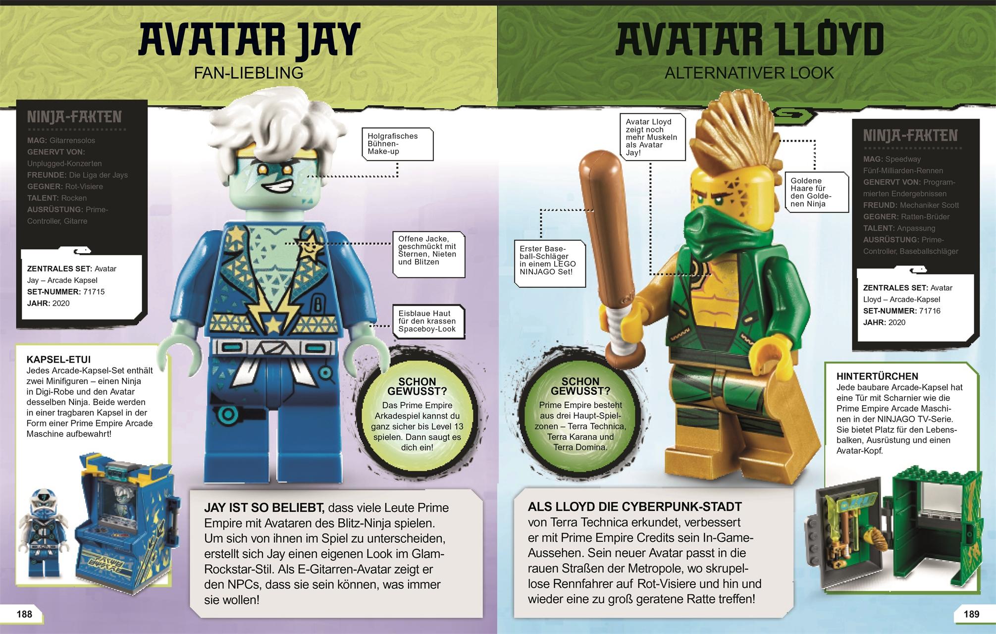 Beispielinhalt (Bild) LEGO® NINJAGO® Lexikon der Minifiguren. Neuausgabe