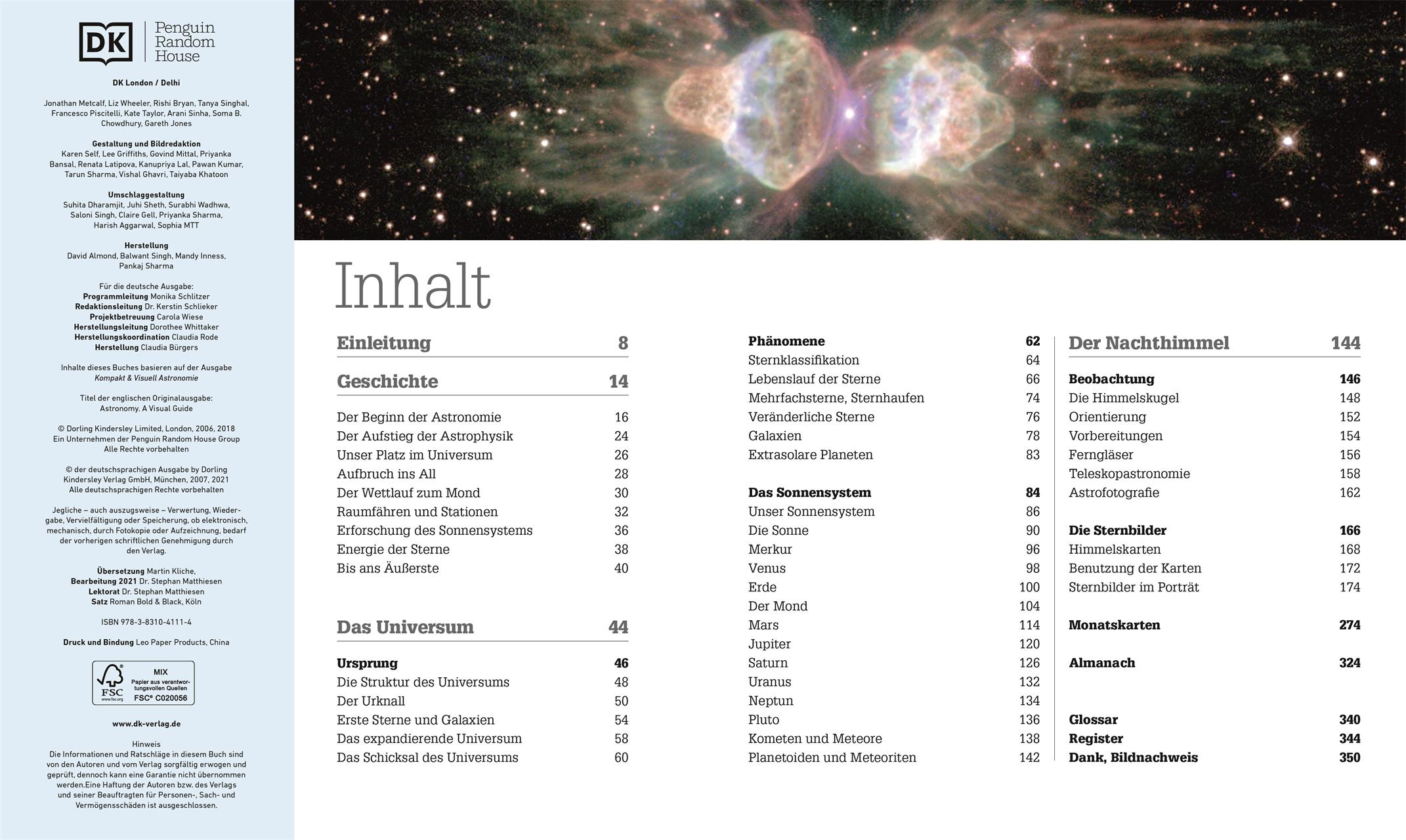 Beispielinhalt (Bild) Astronomie