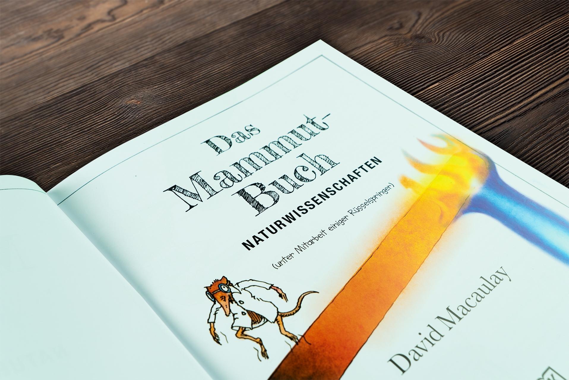 Beispielinhalt (Bild) Das Mammut-Buch Naturwissenschaften