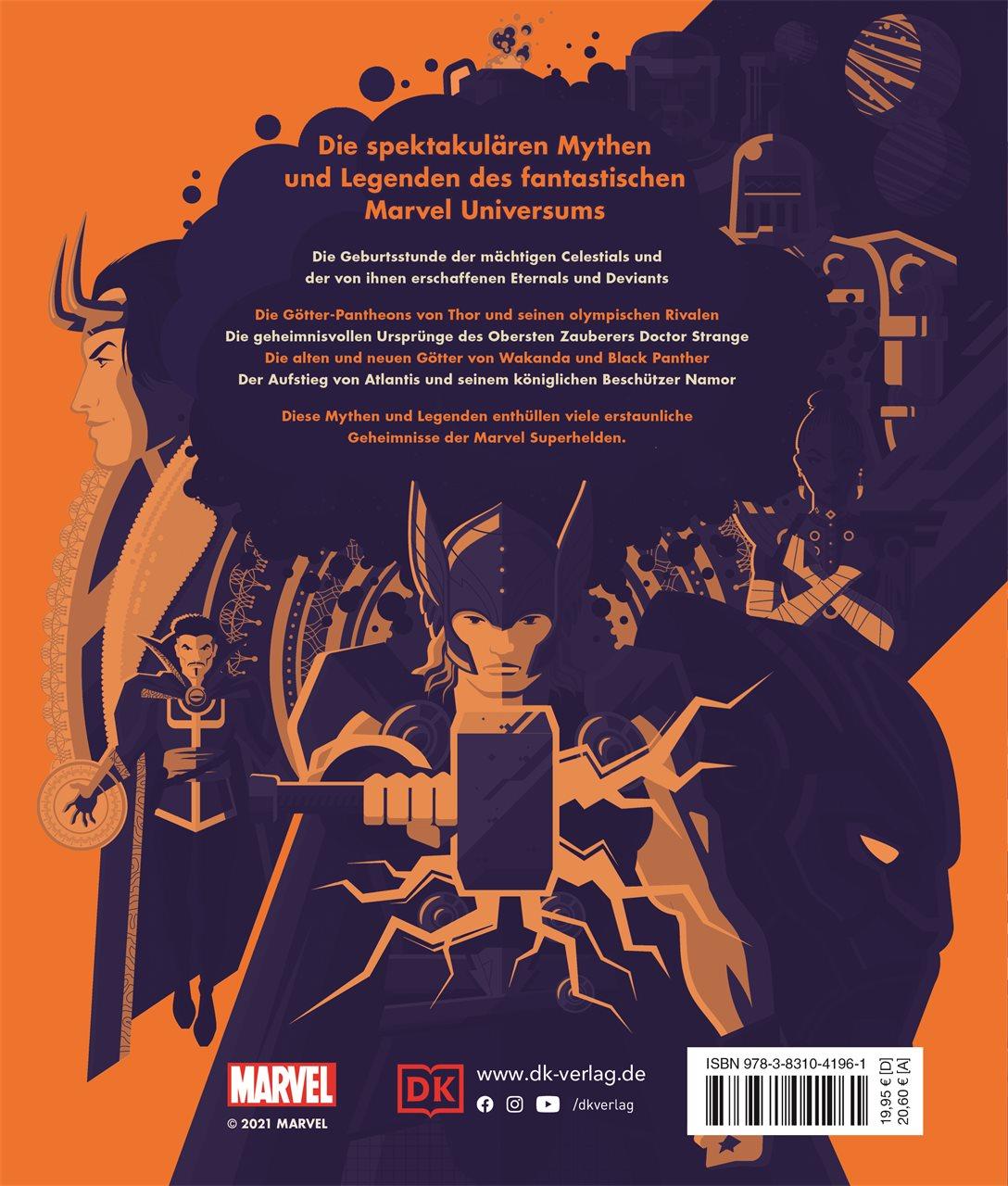 Rückseitencover MARVEL Mythen und Legenden