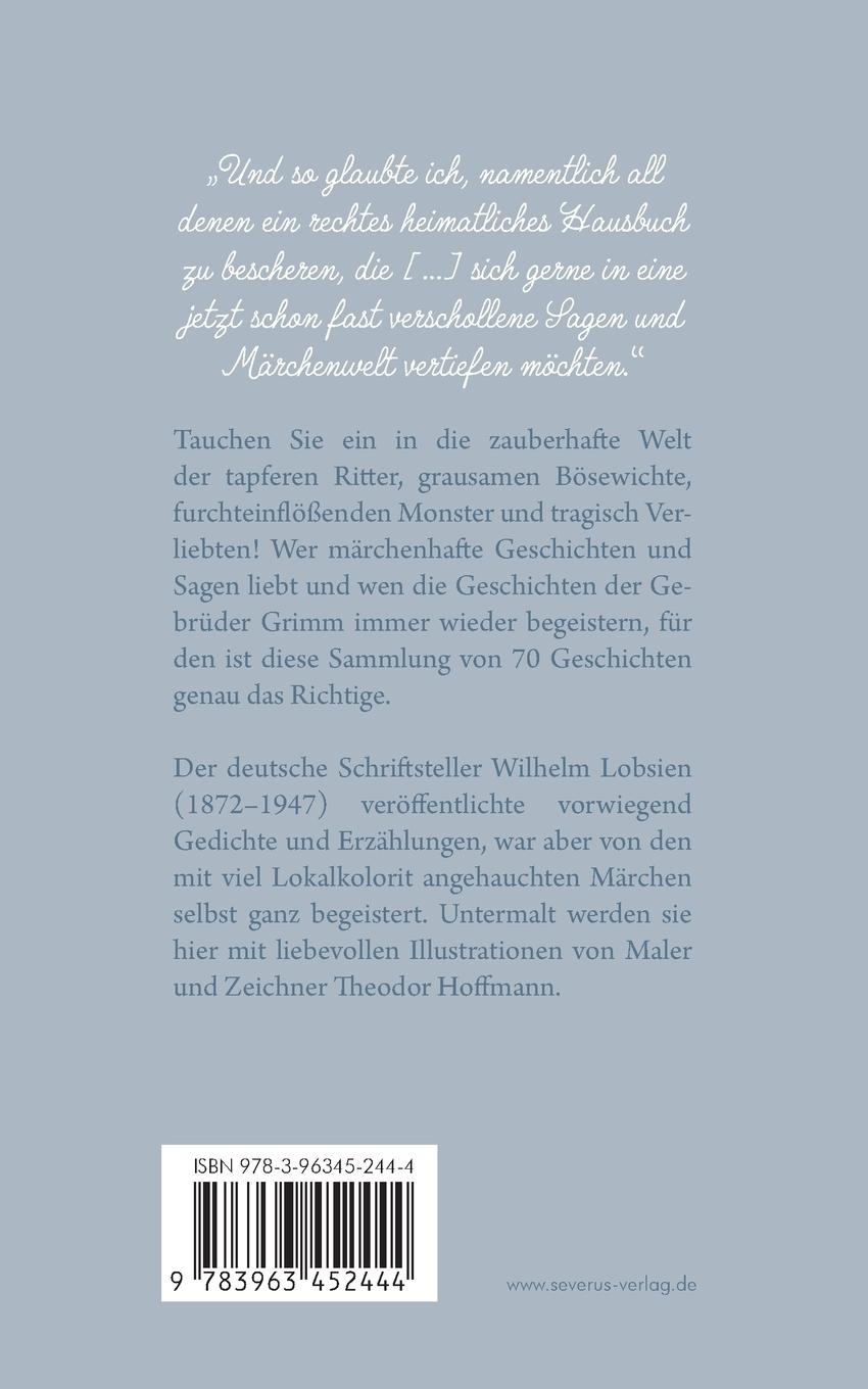 Rückseitencover Schleswig-Holsteinische Sagen und Märchen