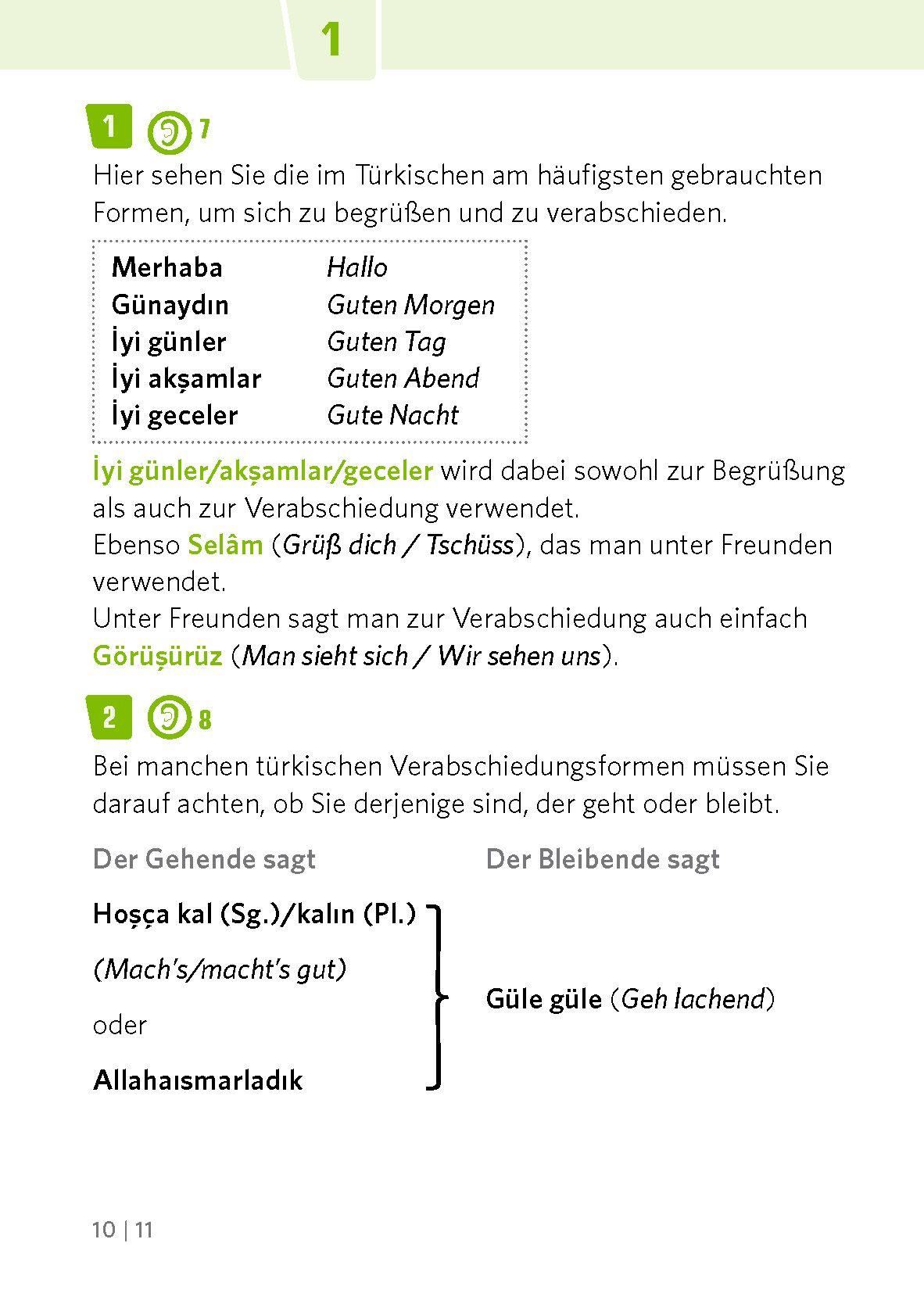 Beispielinhalt (Bild) PONS Pocket-Sprachkurs Türkisch