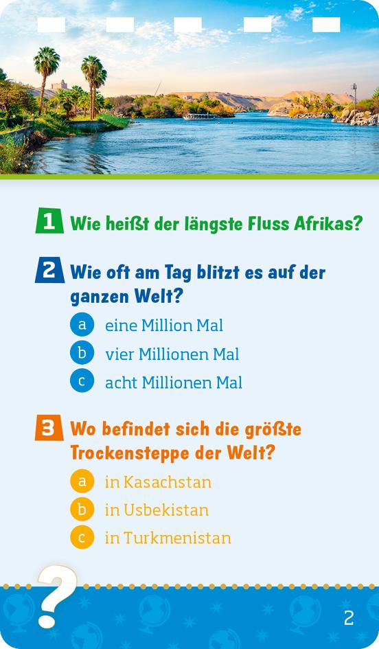 Beispielinhalt (Bild) WAS IST WAS Quiz Rekorde der Erde