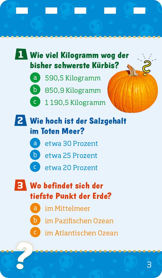 Beispielinhalt (Bild) WAS IST WAS Quiz Rekorde der Erde