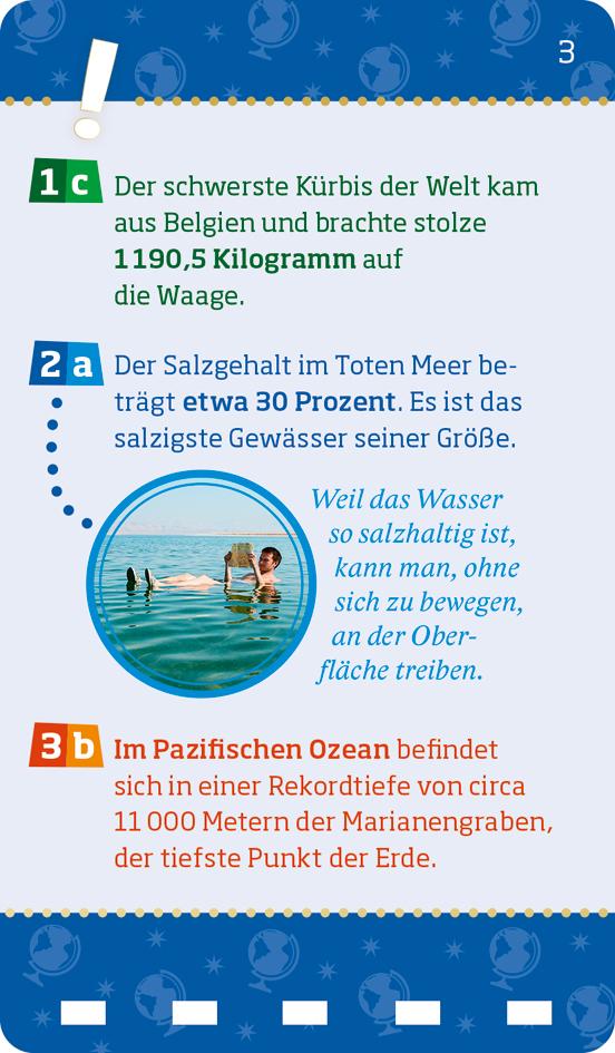 Beispielinhalt (Bild) WAS IST WAS Quiz Rekorde der Erde