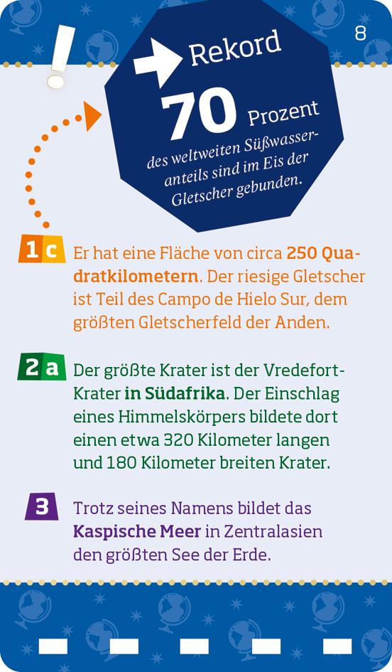 Beispielinhalt (Bild) WAS IST WAS Quiz Rekorde der Erde