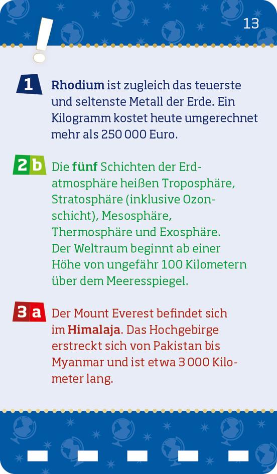 Beispielinhalt (Bild) WAS IST WAS Quiz Rekorde der Erde