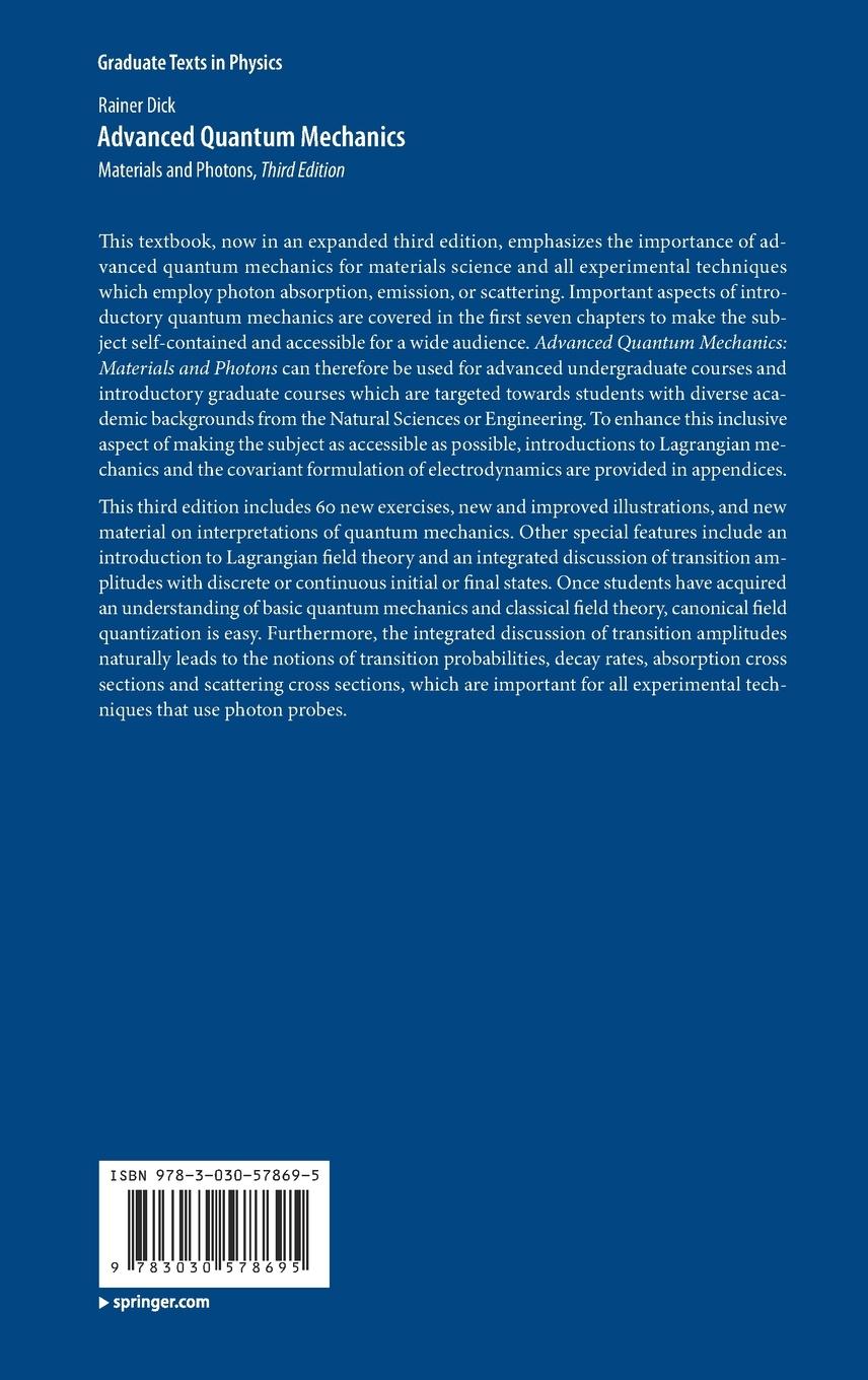 Rückseitencover Advanced Quantum Mechanics