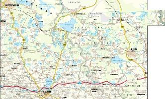 Beispielinhalt (Bild) Oberlausitzer Heide- und Teichlandschaft - Blatt 2 Biosphärenreservat Neißeland - Niesky, Rothenburg, Rietschen 1:50 000