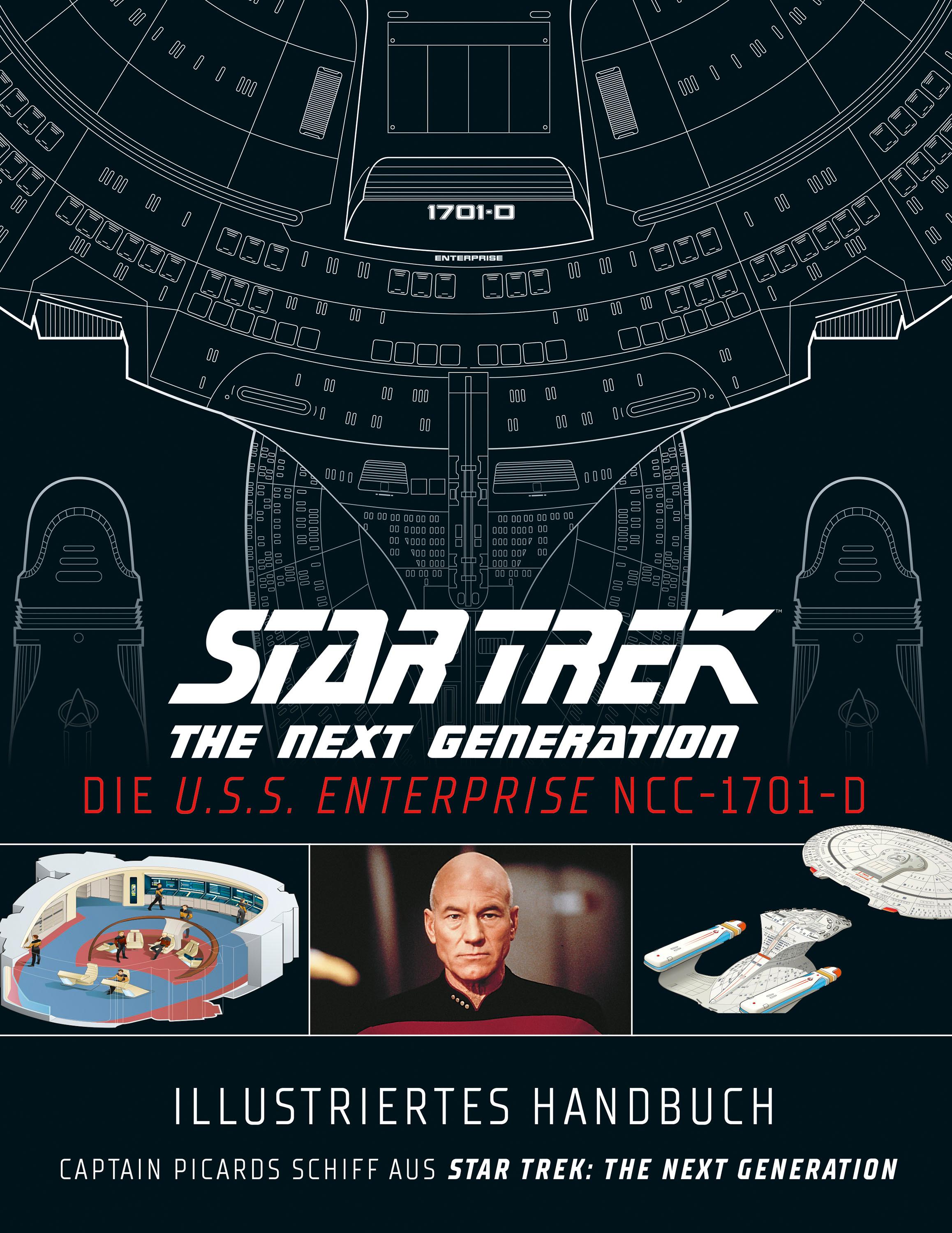 Vorderes Coverbild Illustriertes Handbuch: Die U.S.S. Enterprise NCC-1701-D / Captain Picards Schiff aus Star Trek: The Next Generation