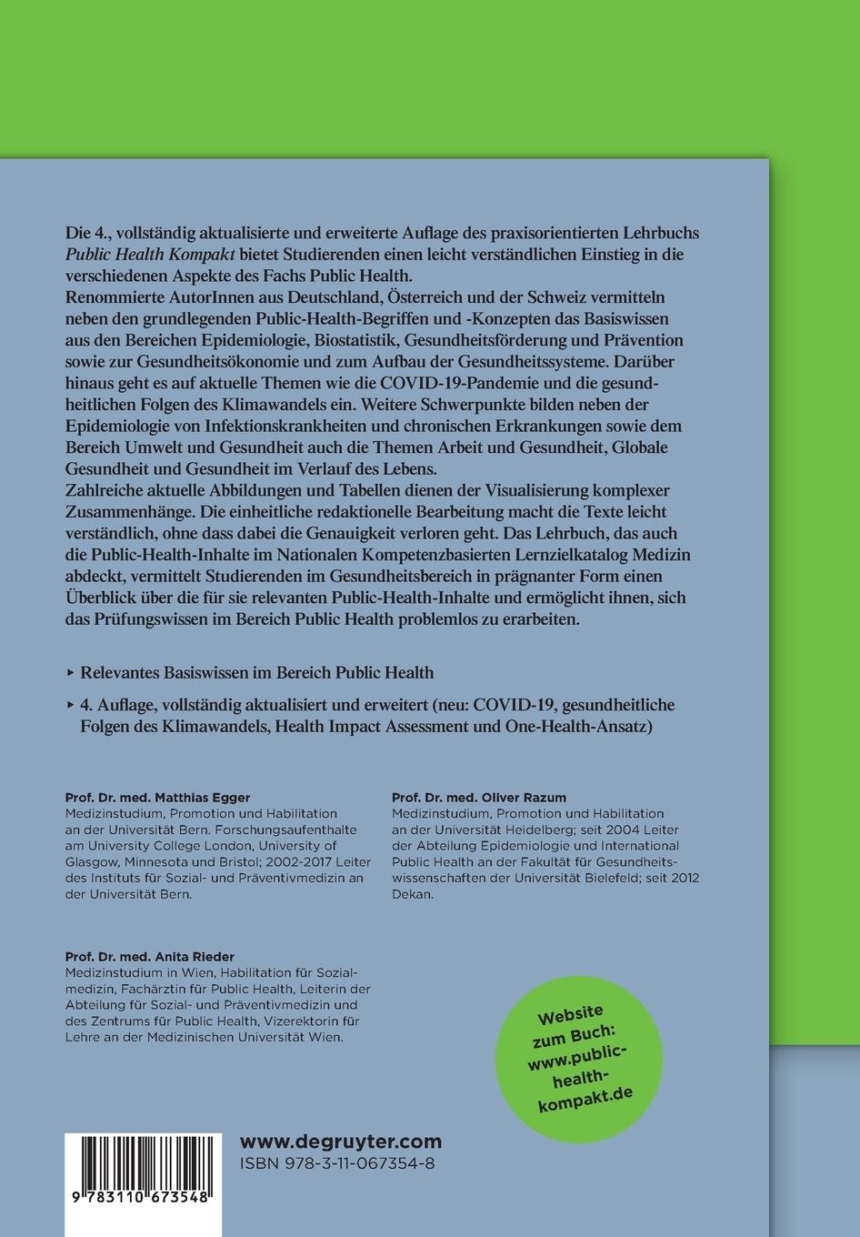 Rückseitencover Public Health Kompakt