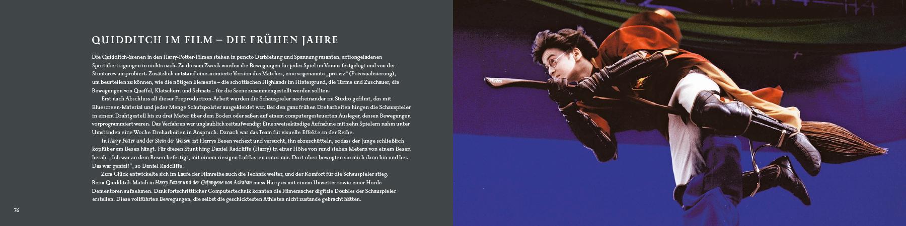 Beispielinhalt (Bild) Harry Potter: Das Buch der magischen Besen
