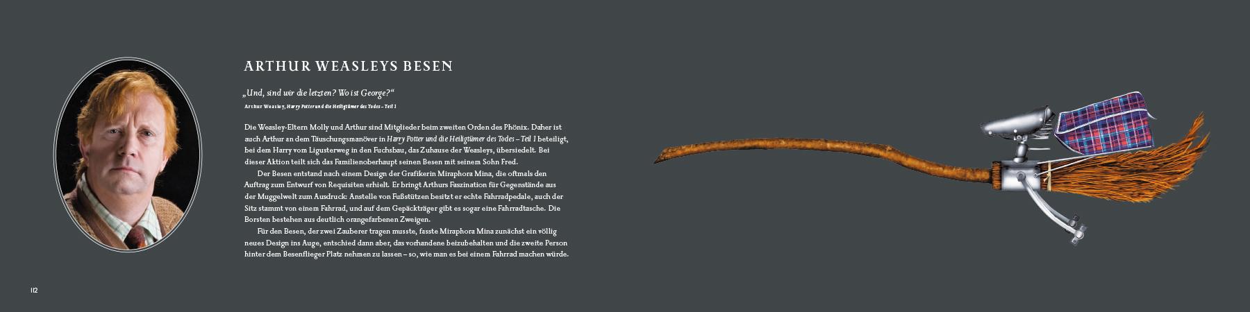 Beispielinhalt (Bild) Harry Potter: Das Buch der magischen Besen