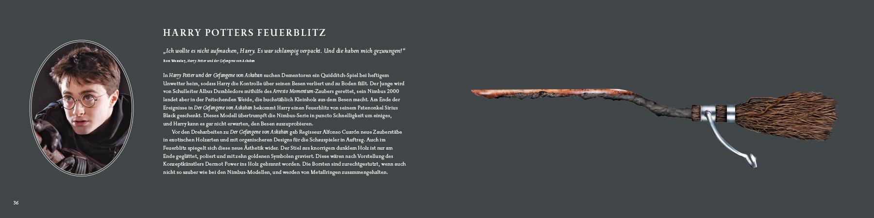Beispielinhalt (Bild) Harry Potter: Das Buch der magischen Besen