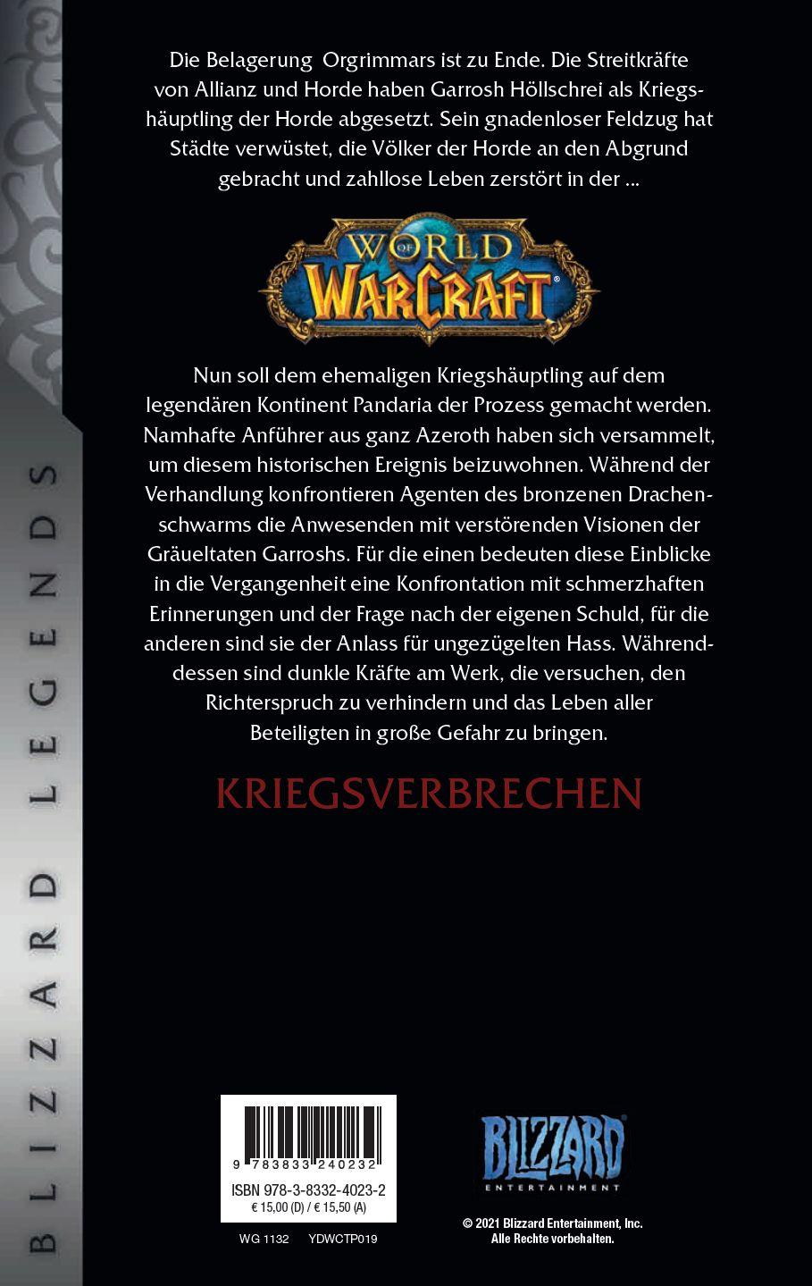 Rückseitencover World of Warcraft: Kriegsverbrechen