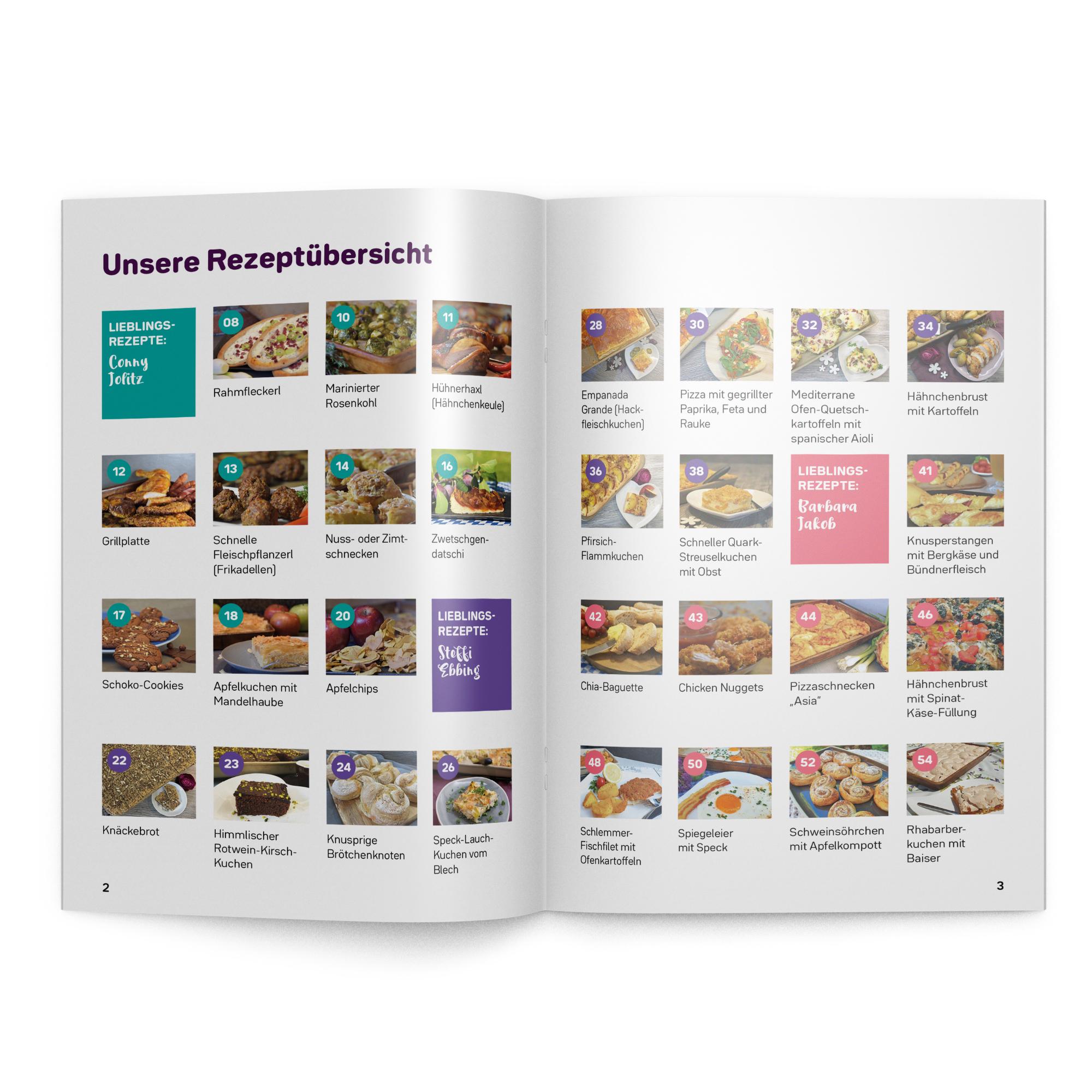 Beispielinhalt (Bild) Stoneware Genussküche Band 1. Rezepte für Zauberstein & Ofenzauberer von Pampered Chef