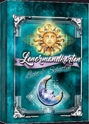 Vorderes Coverbild Lenormandkarten Licht und Schatten Design (Gross - ohne weißen Rand)