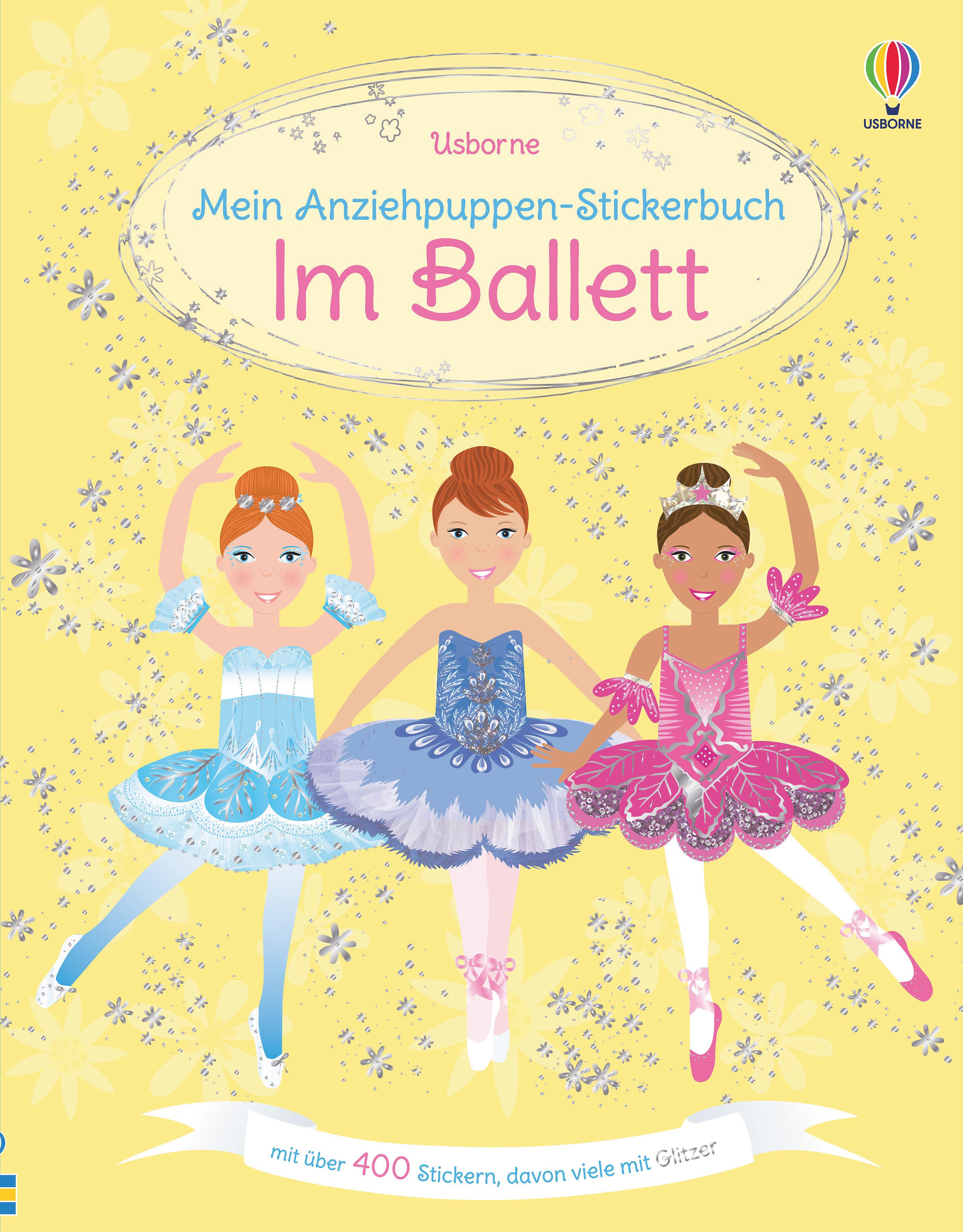 Vorderes Coverbild Mein Anziehpuppen-Stickerbuch: Im Ballett