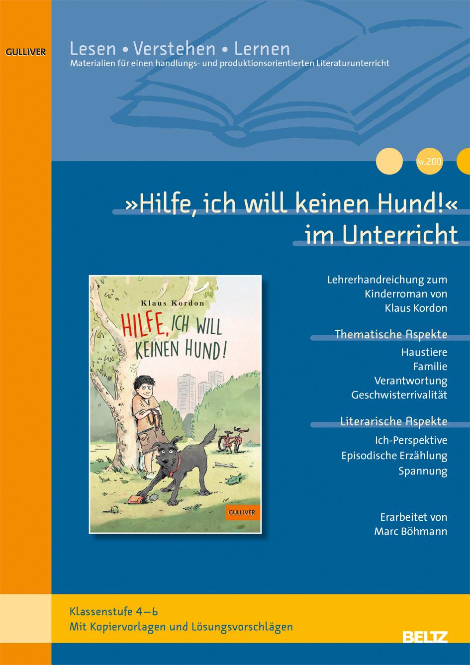 Vorderes Coverbild »Hilfe, ich will keinen Hund!« im Unterricht