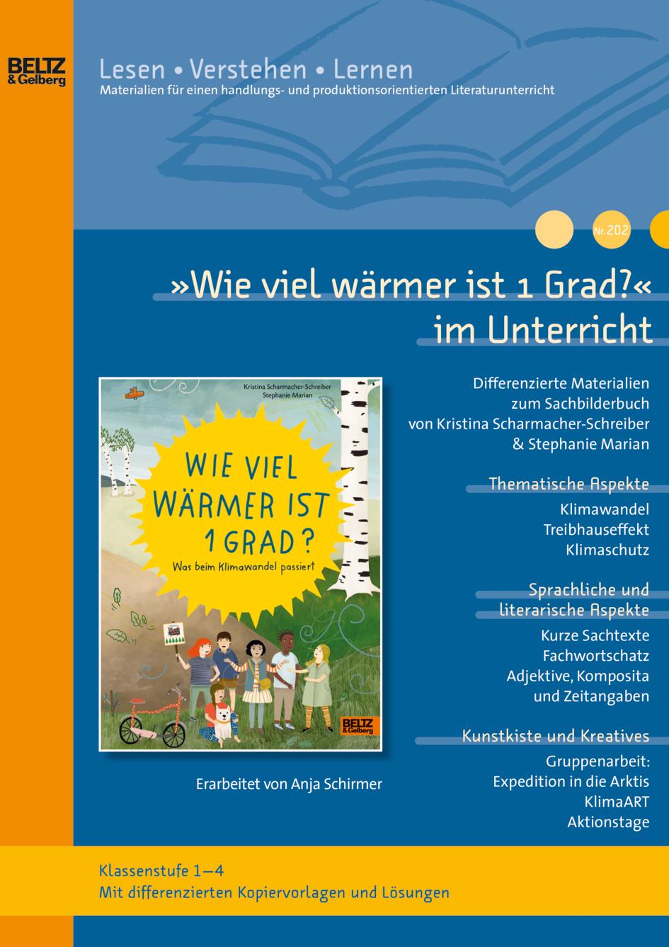 Vorderes Coverbild »Wie viel wärmer ist 1 Grad? Was beim Klimawandel passiert« von Kristina Scharmacher-Schreiber und Stephanie Marian