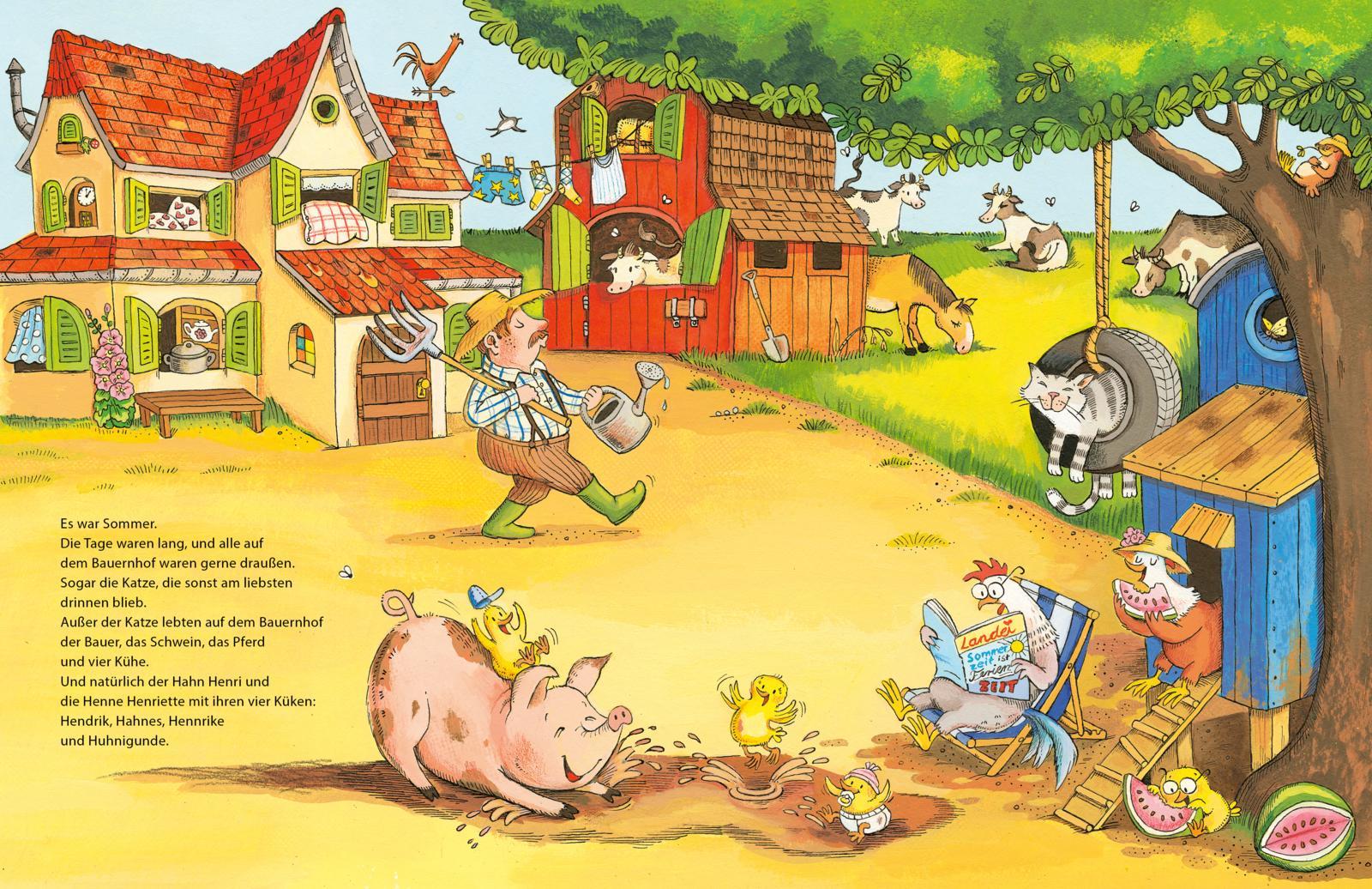 Beispielinhalt (Bild) Henri und Henriette 3: Henri und Henriette fahren in die Ferien