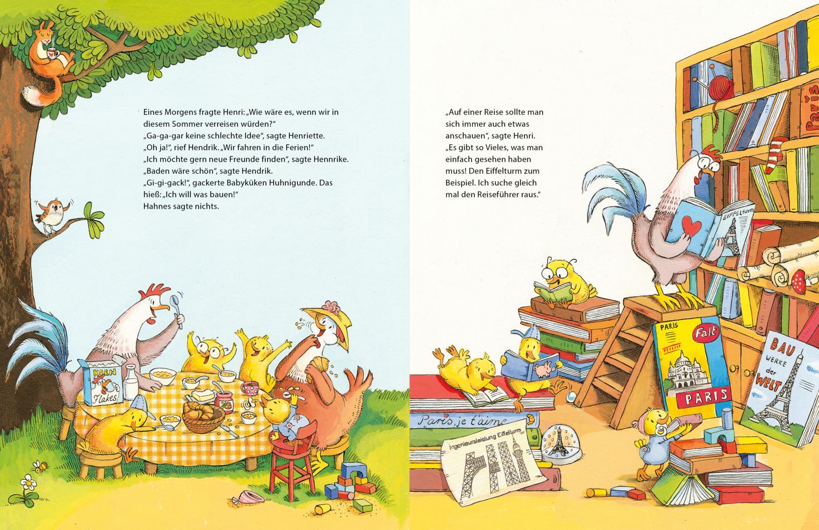Beispielinhalt (Bild) Henri und Henriette 3: Henri und Henriette fahren in die Ferien