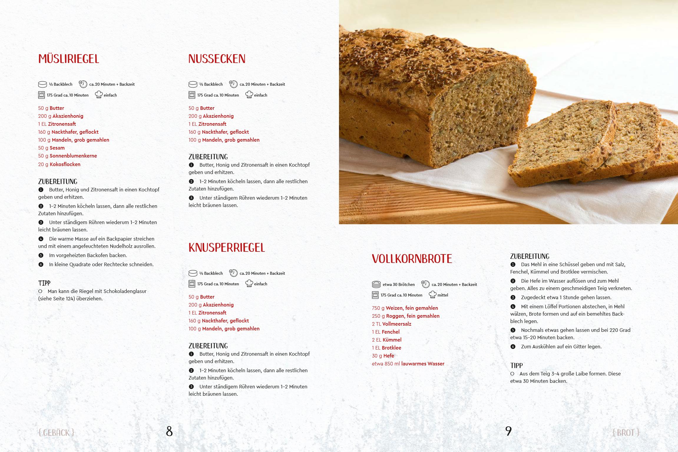 Beispielinhalt (Bild) Vollwertküche - Gesund. Einfach. Lecker.