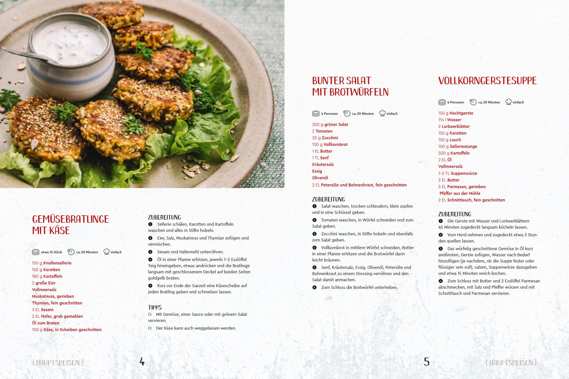 Beispielinhalt (Bild) Vollwertküche - Gesund. Einfach. Lecker.