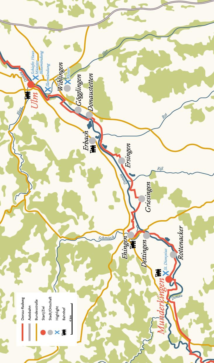 Beispielinhalt (Bild) Donau-Radtouren