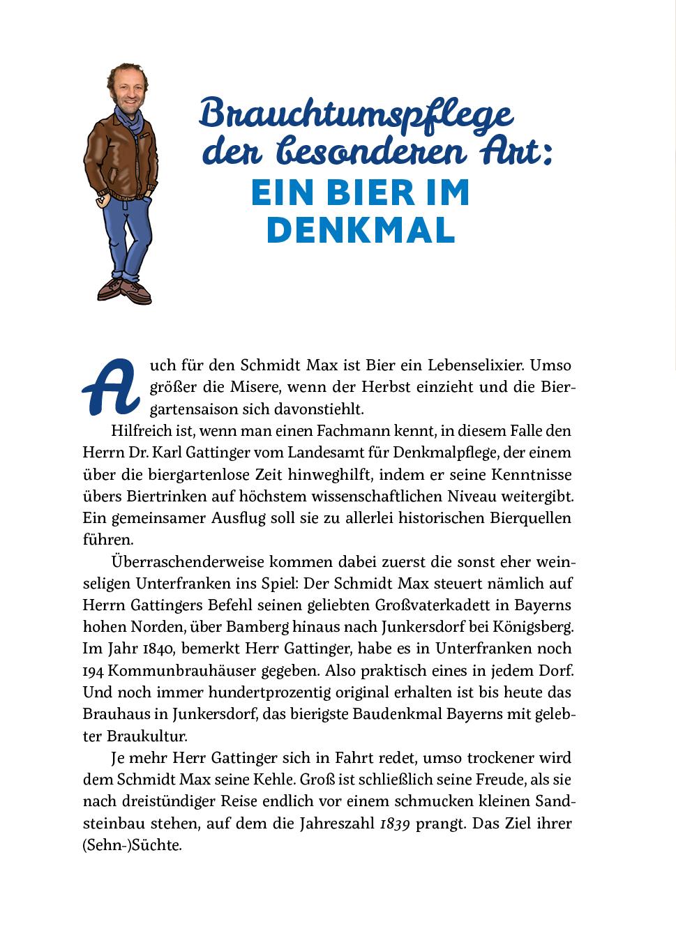 Beispielinhalt (Bild) Der Schmidt Max macht ein Buch