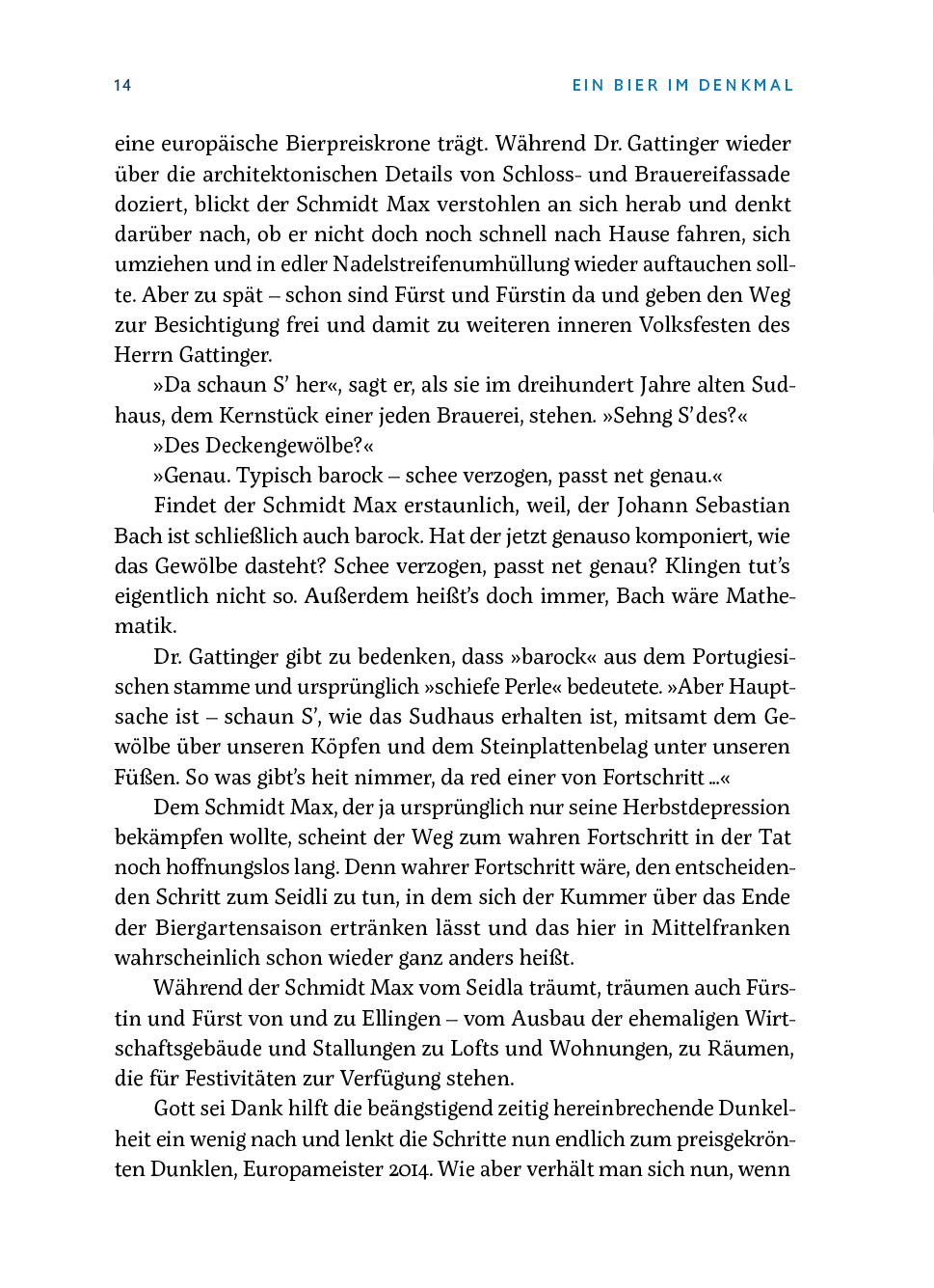 Beispielinhalt (Bild) Der Schmidt Max macht ein Buch