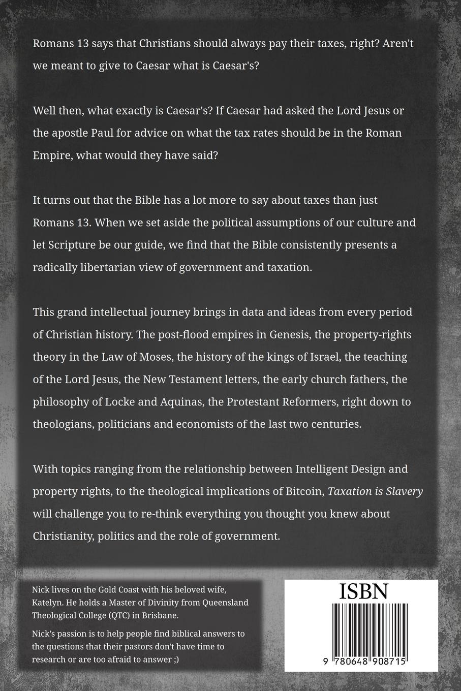 Rückseitencover Taxation is Slavery