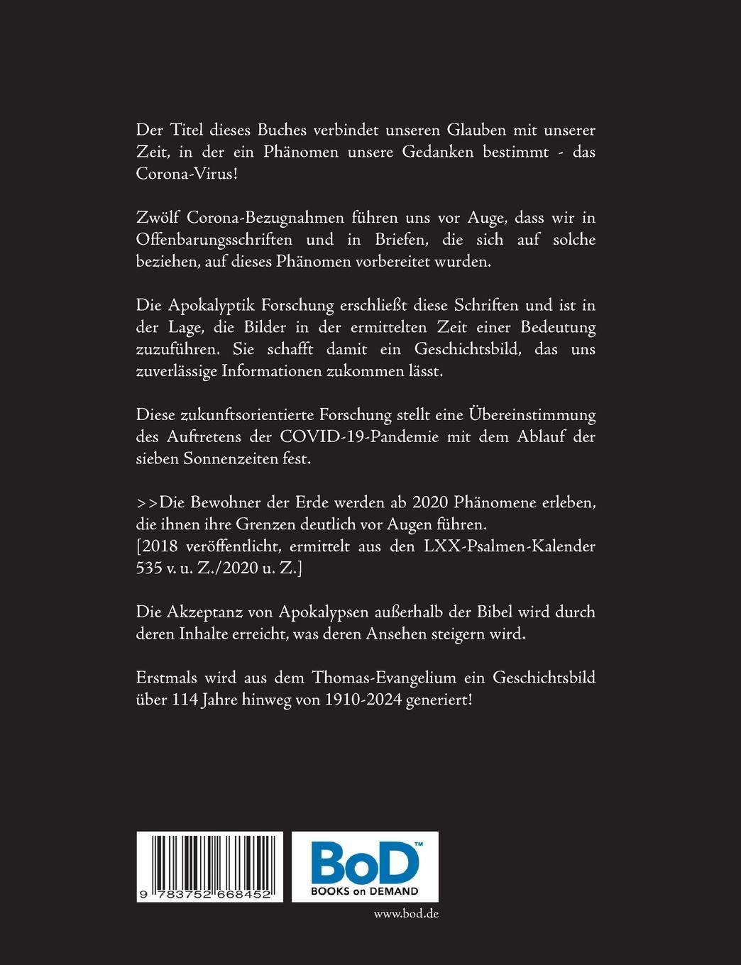 Rückseitencover Glauben in Zeiten von Corona