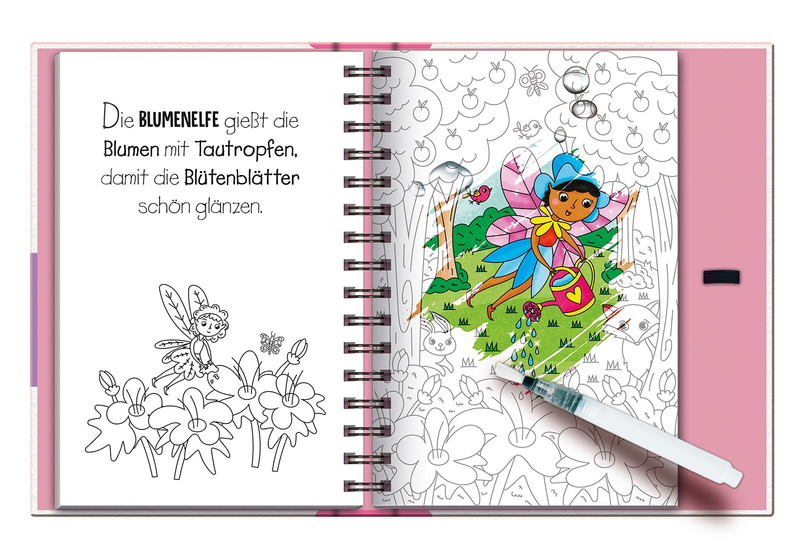 Beispielinhalt (Bild) Magic Water Colouring - Feen und Elfen