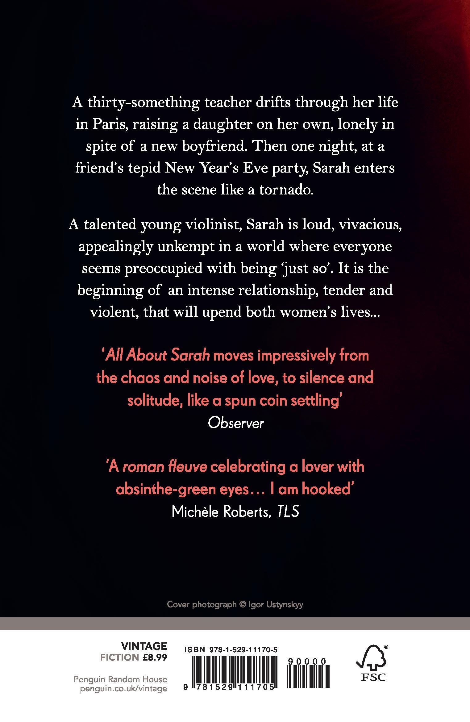 Rückseitencover All About Sarah