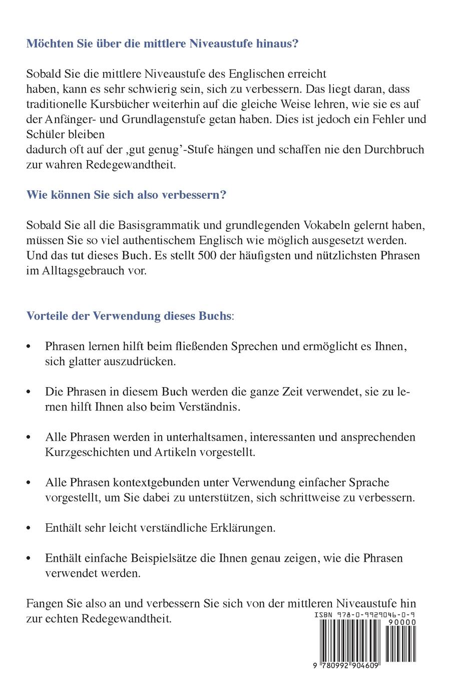 Rückseitencover 500 Wirklich nützliche englische Sätze