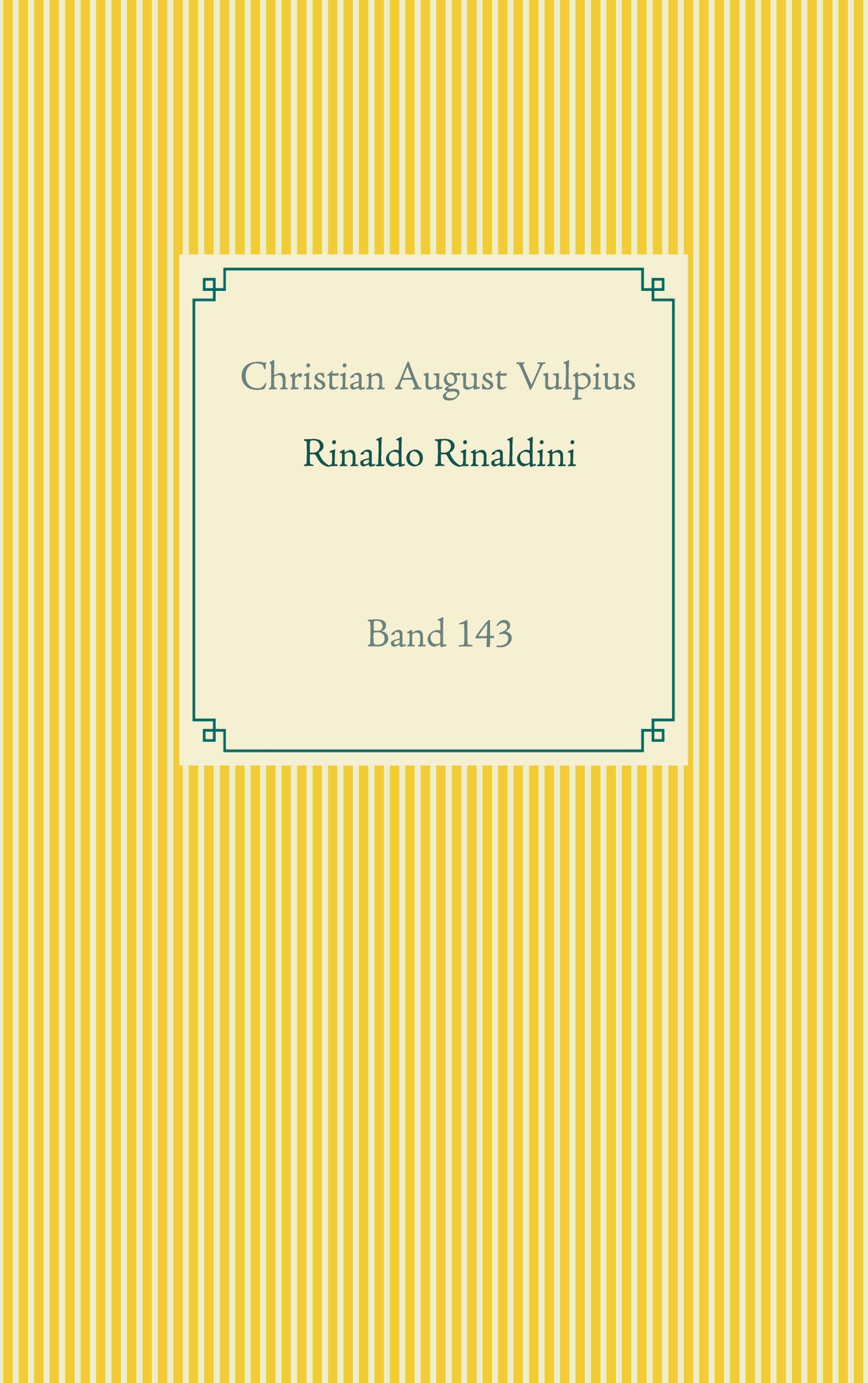 Vorderes Coverbild Rinaldo Rinaldini der Räuberhauptmann