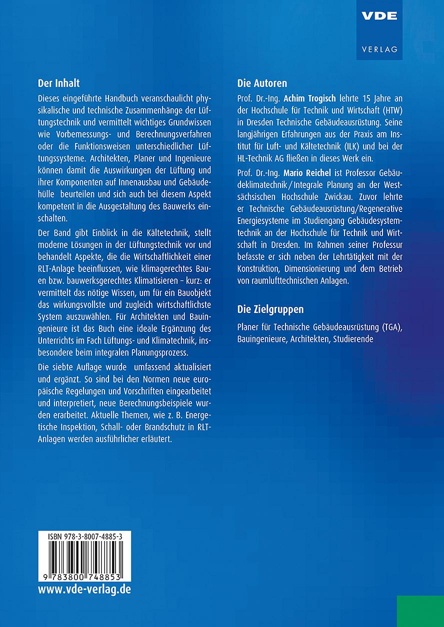 Rückseitencover Planungshilfen Lüftungstechnik
