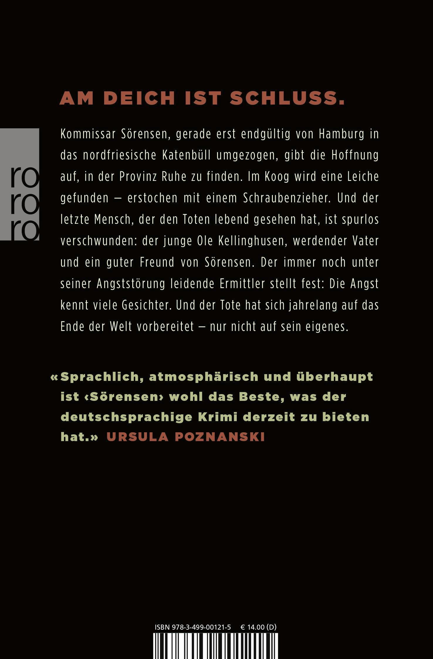 Rückseitencover Sörensen am Ende der Welt