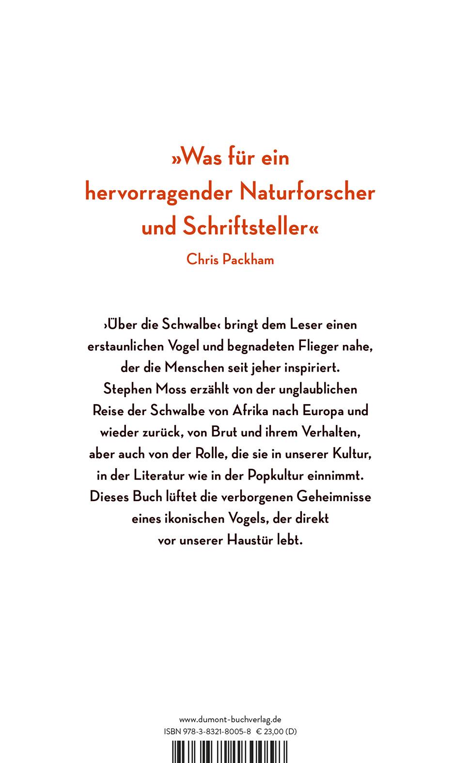 Rückseitencover Über die Schwalbe