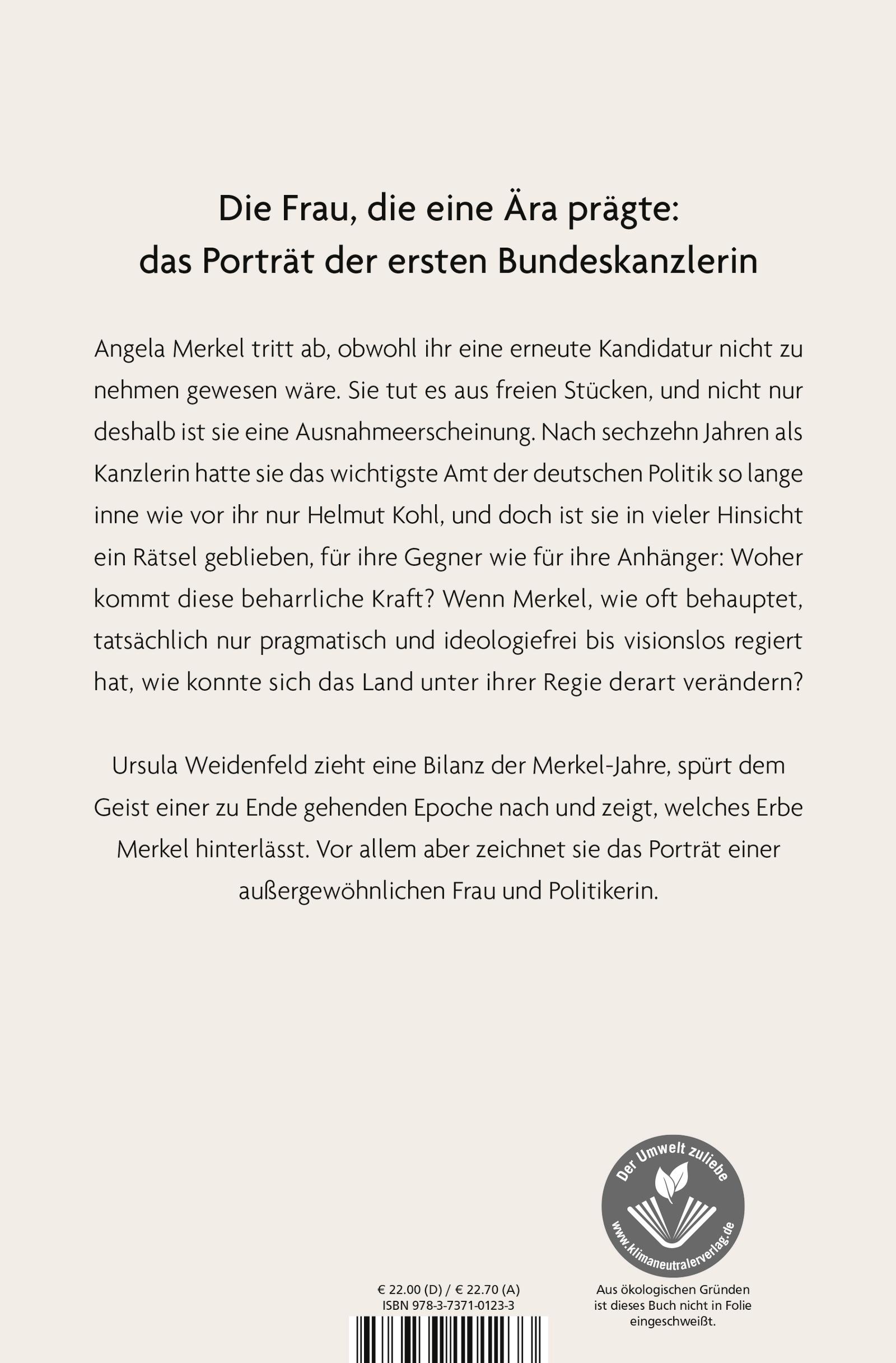 Rückseitencover Die Kanzlerin