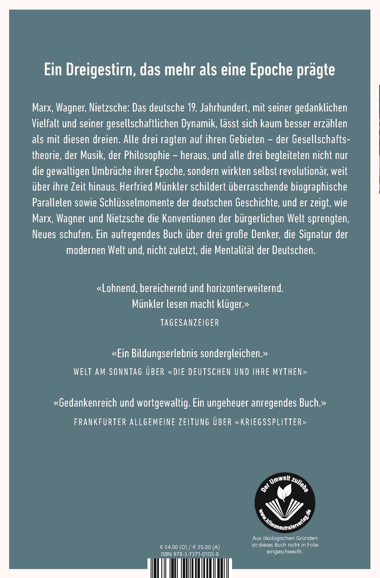 Rückseitencover Marx, Wagner, Nietzsche