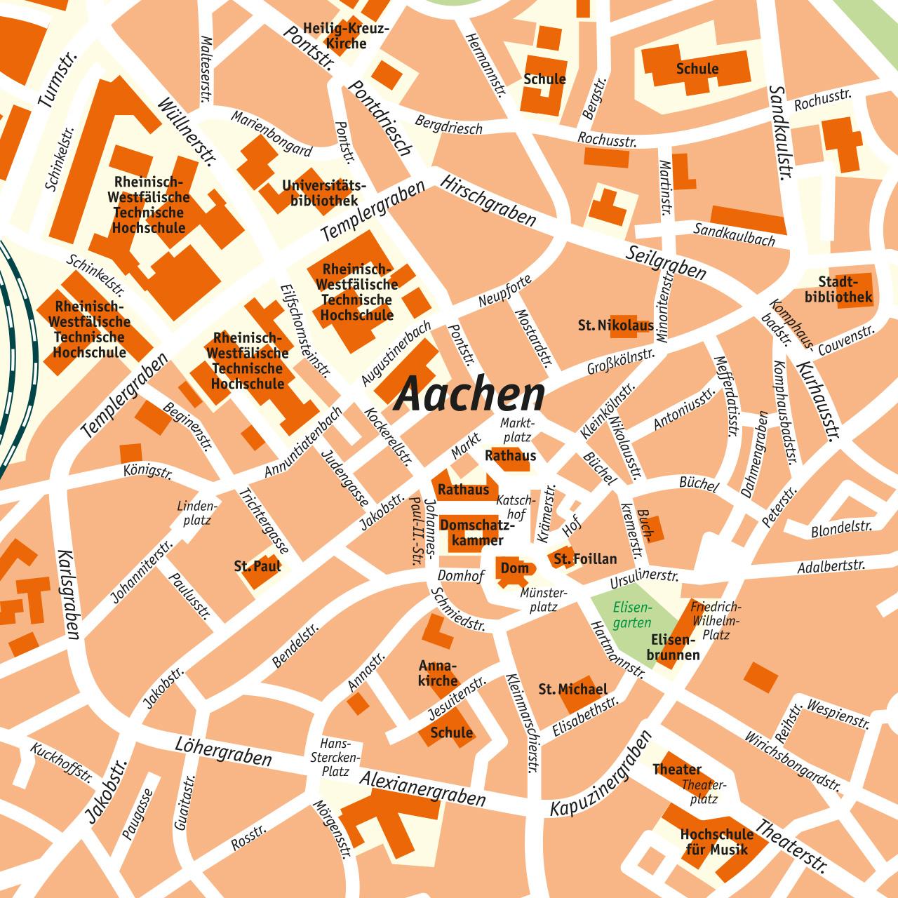 Beispielinhalt (Bild) Stadtkarten-Quiz Großstädte in Deutschland